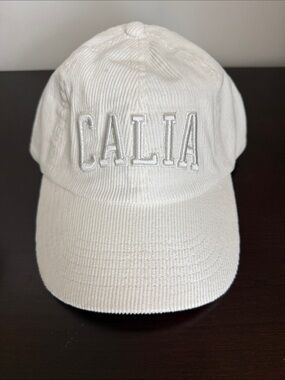 CALIA by Carrie Underwood White Corduroy Baseball Cap